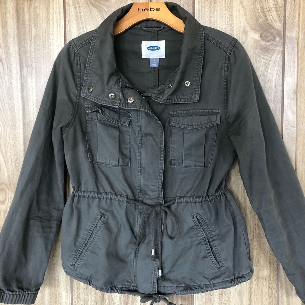 Old Navy Green Military/Utility Jacket